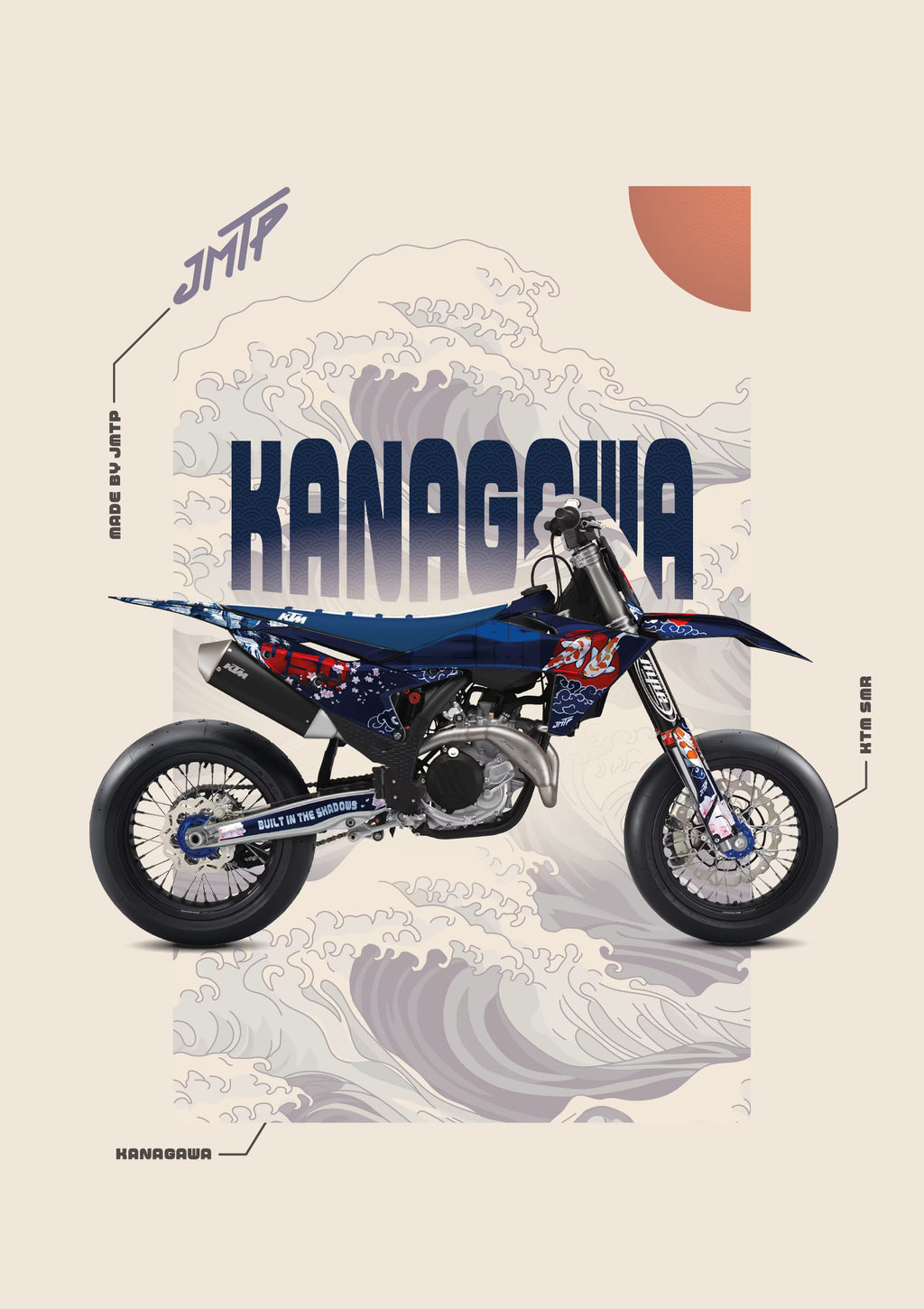 Poster of decal "Kanagawa"