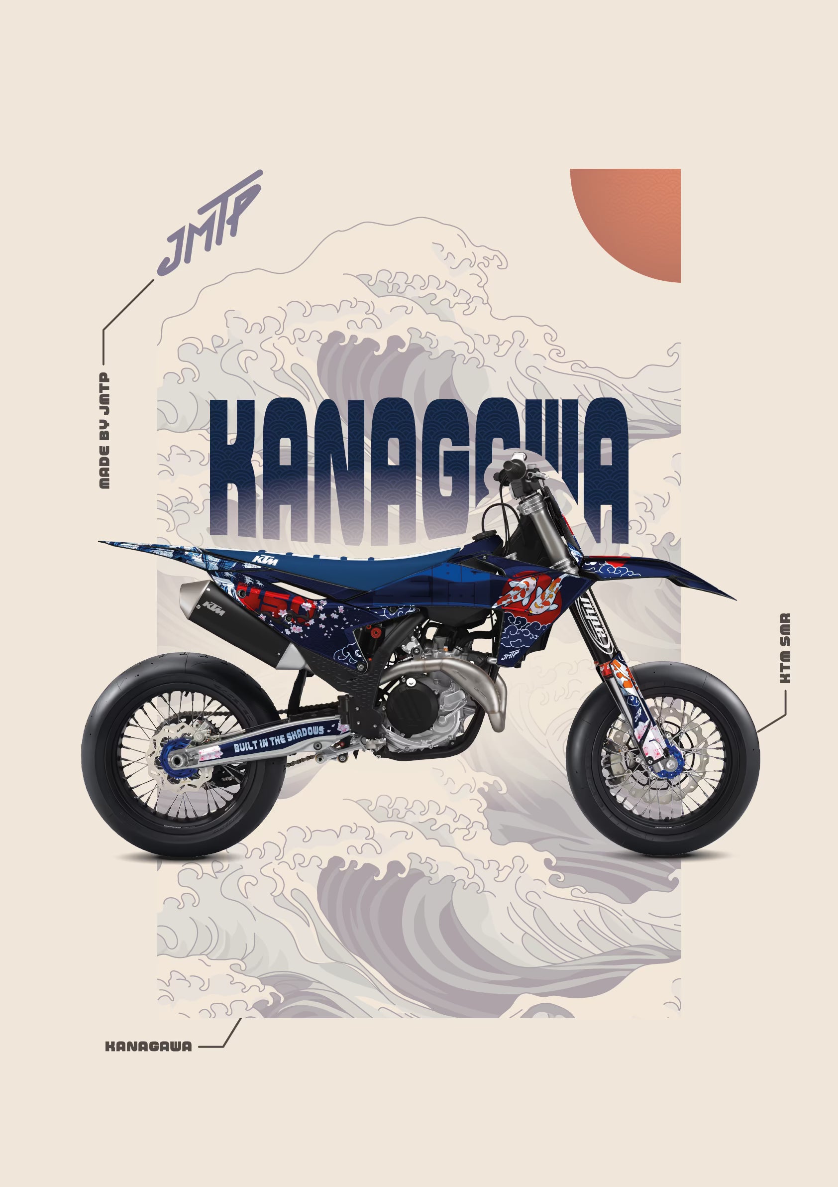 Poster of decal "Kanagawa"