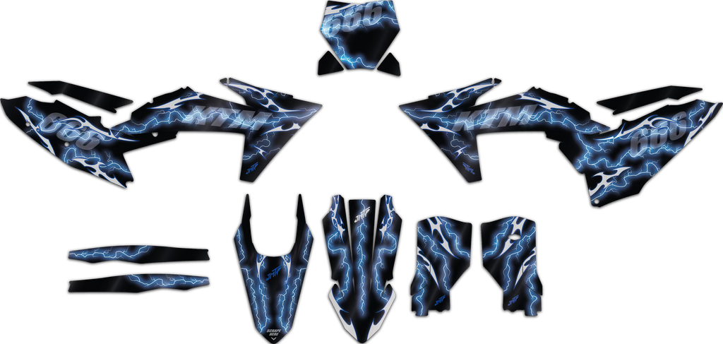 Unfolded view of decal "Shango"