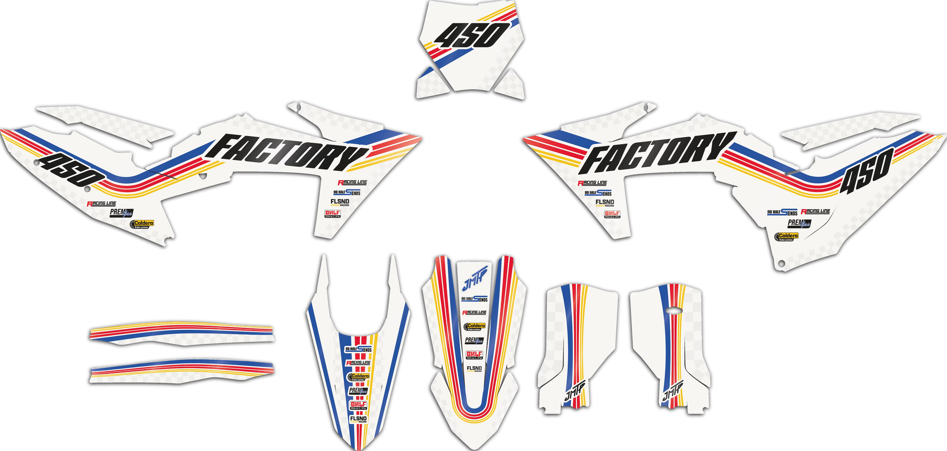 Unfolded view of the decal "Vintrace"